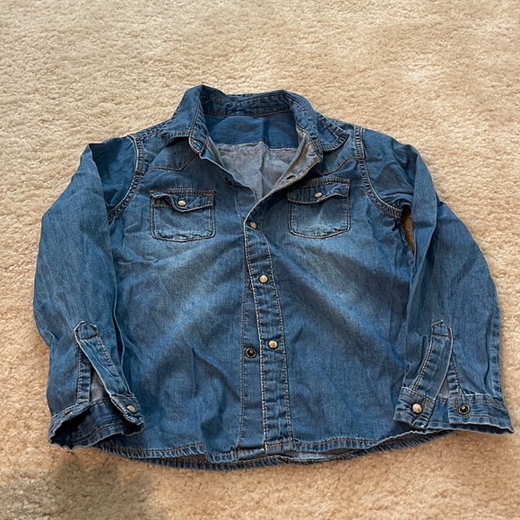 Denim Shirt for Little Kids - Picture 1 of 2